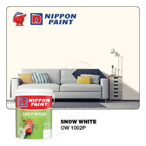 18L Nippon Paint SNOW WHITE 18 Liter ( OW 1002P), Furniture & Home