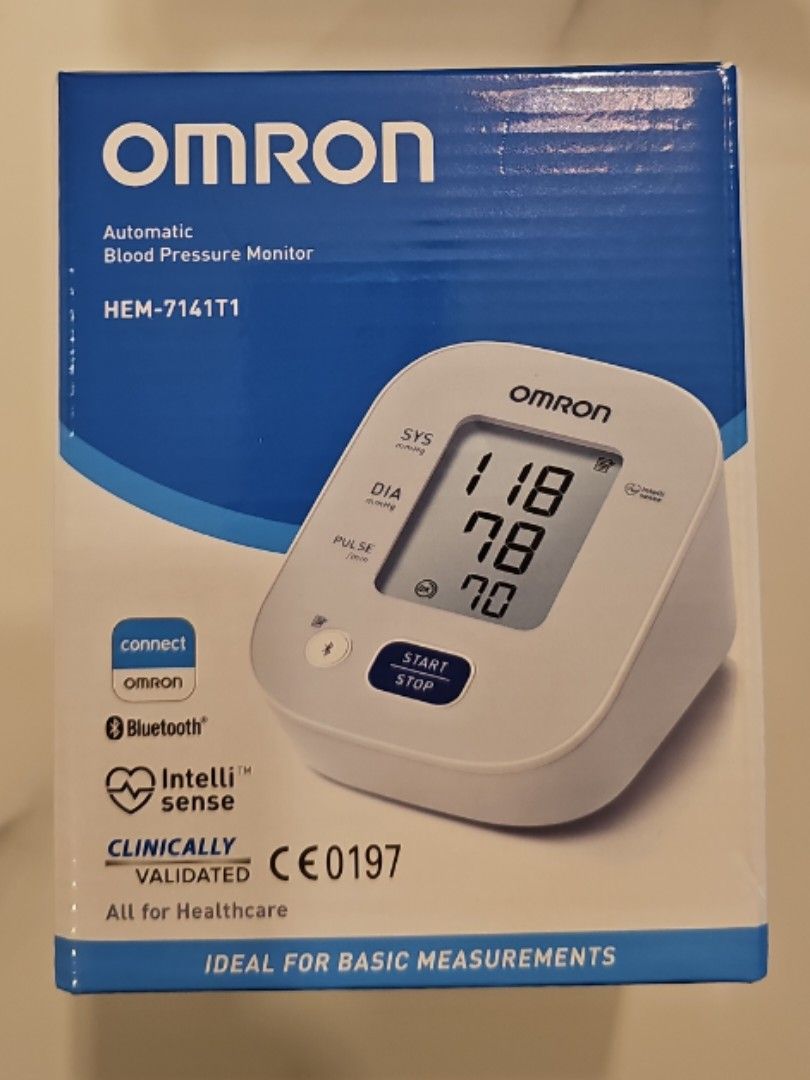 Omron Blood Pressure Monitor with Bluetooh, Health & Nutrition, Health