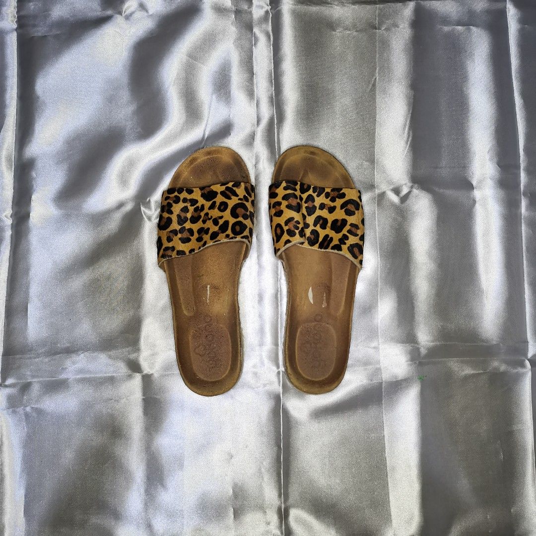 Yokono cheap sandals leopard