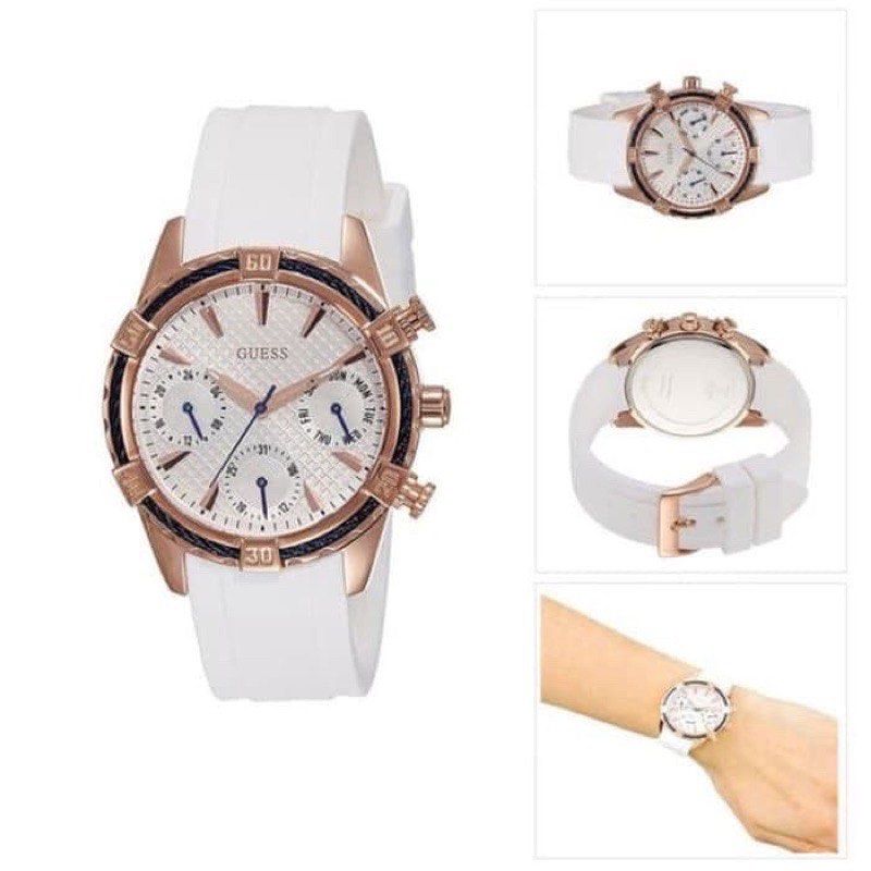 Original 100% Guess Watch White W0562L1, Fesyen Wanita, Jam Tangan - Main Image