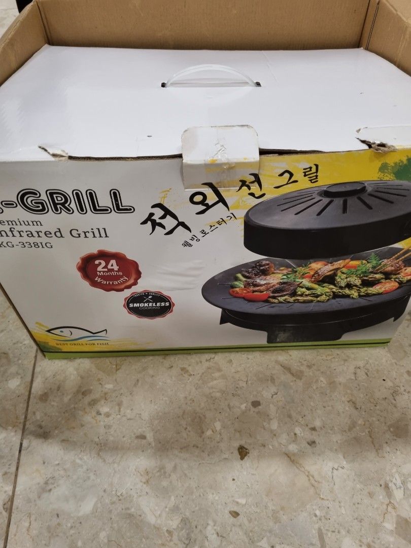 Original K Grill smokeless infrared grill, TV & Home Appliances