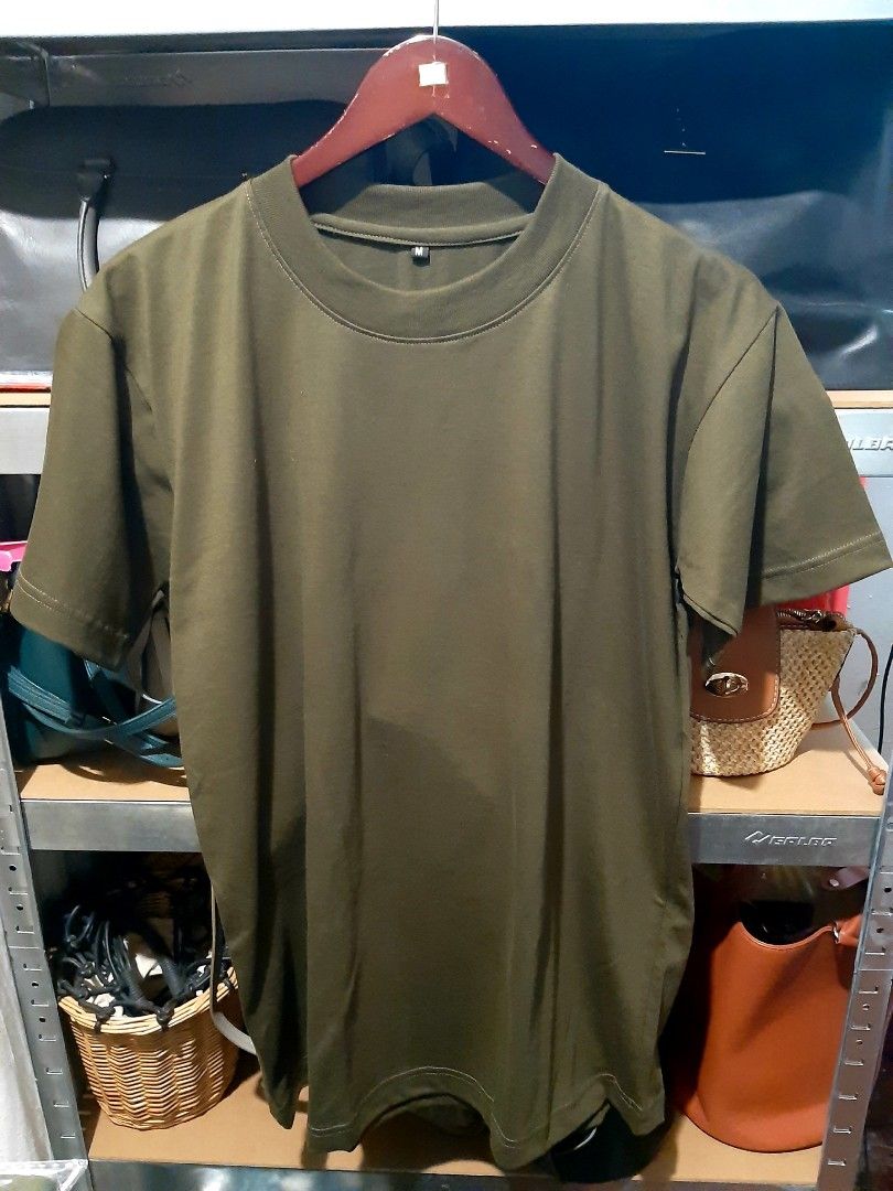 Plain T Shirts For Sale Fatigue Green 145 each, Men's Fashion