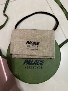 Palace x Gucci GG-P Supreme Card Case Pale Blue in GG Supreme Canvas - US