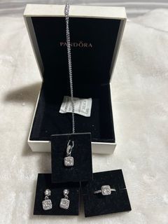 Pandora Set (earrings , ring and necklace)