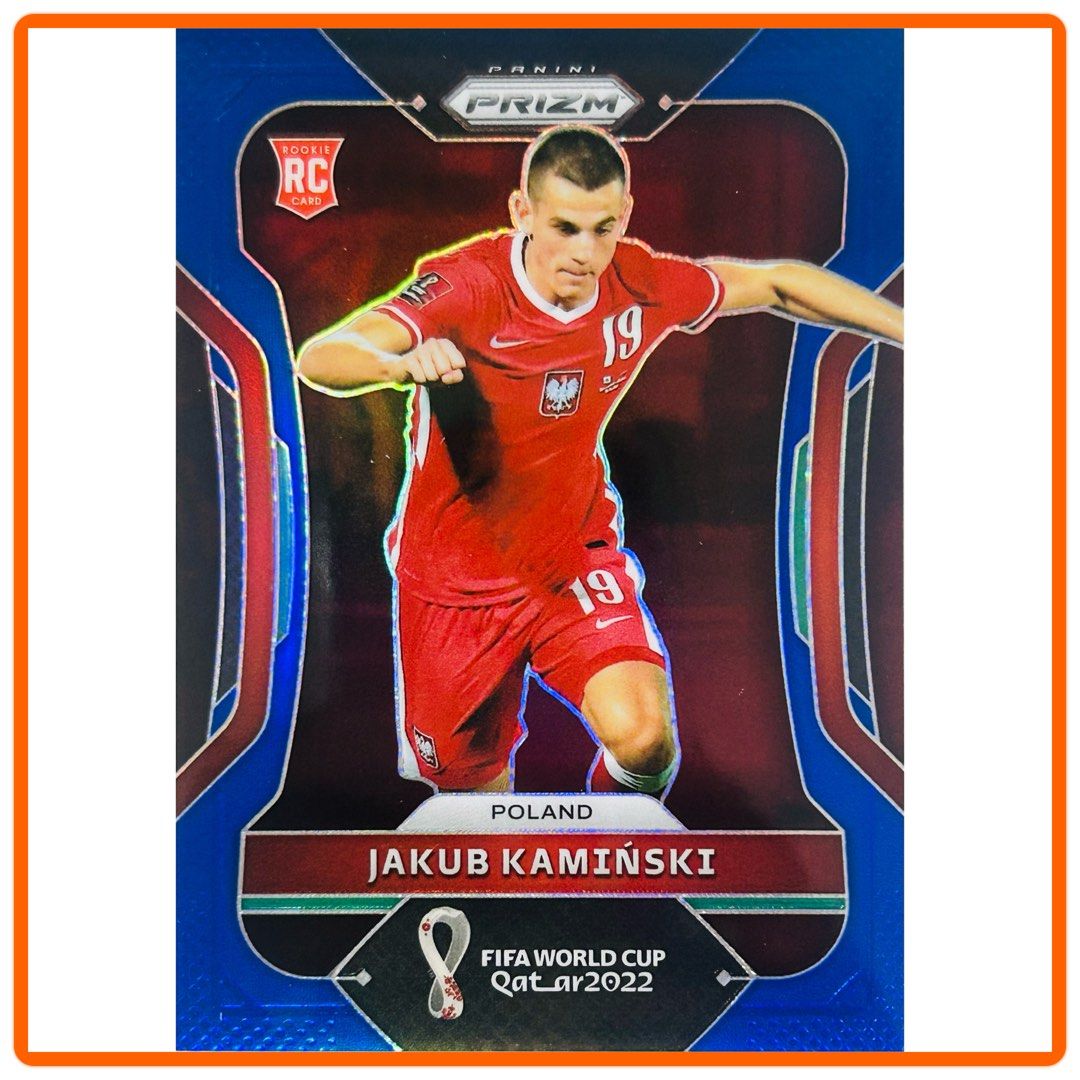 Panini Prizm World Cup Qatar 2022 Jakub Kaminski RC Blue Prizm 271 ...