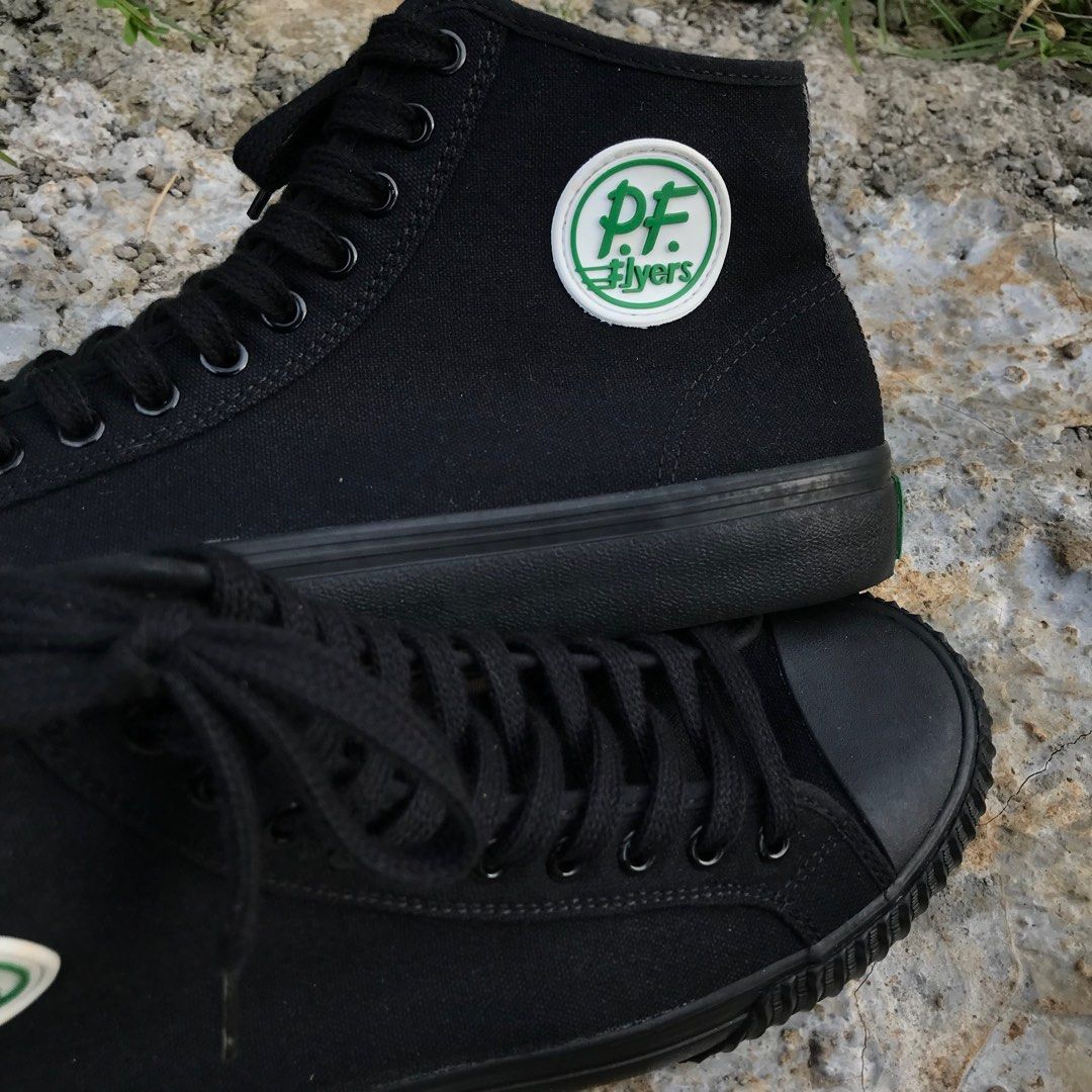 Pf flyers centre high black black american style original
