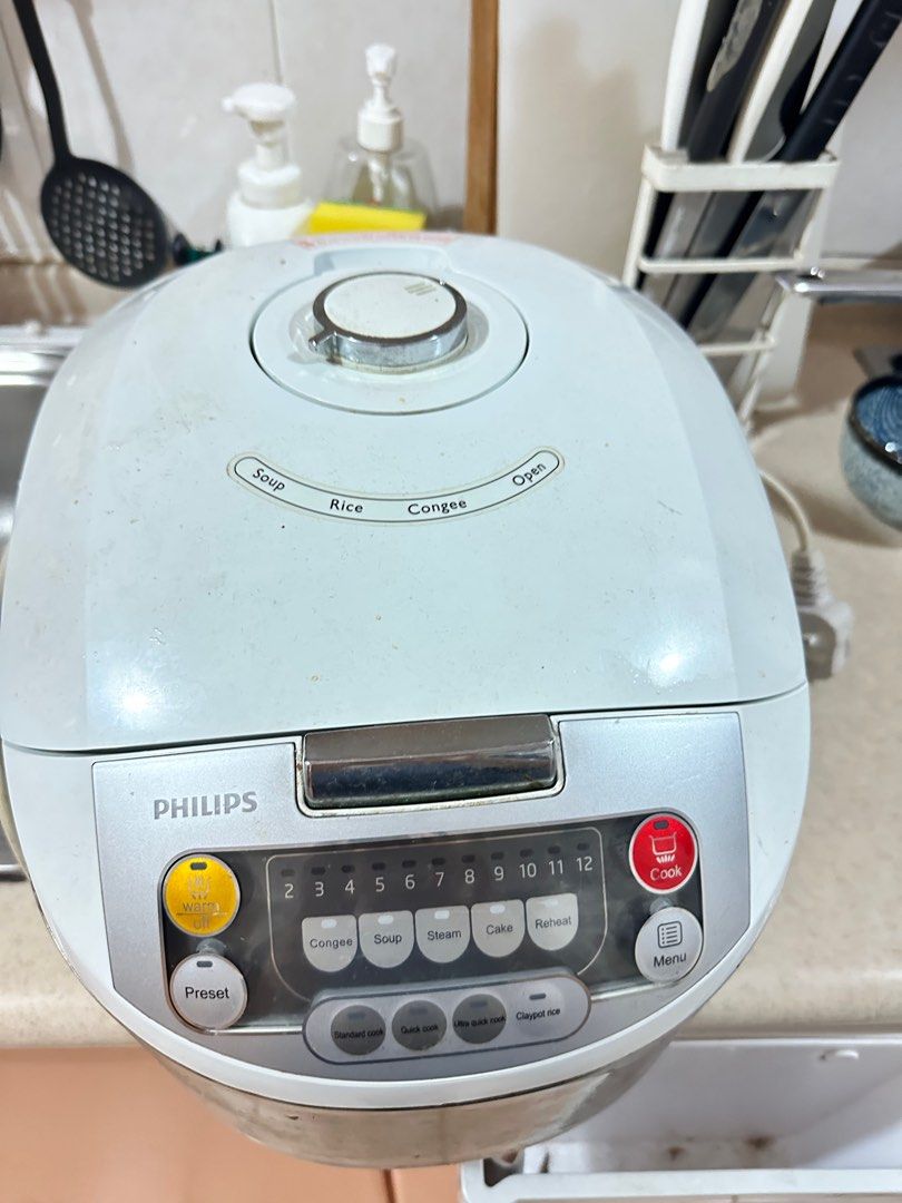 Philips Fuzzy Logic Rice Cooker Well Used, TV & Home Appliances