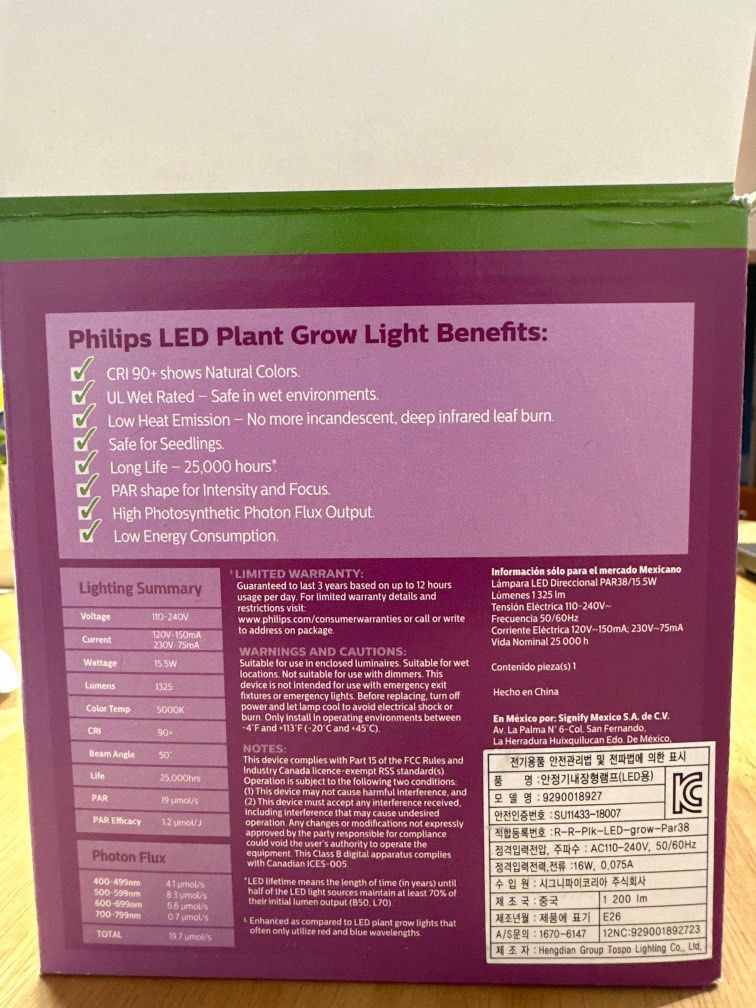 Philips LED Grow Light, Furniture & Home Living, Lighting & Fans