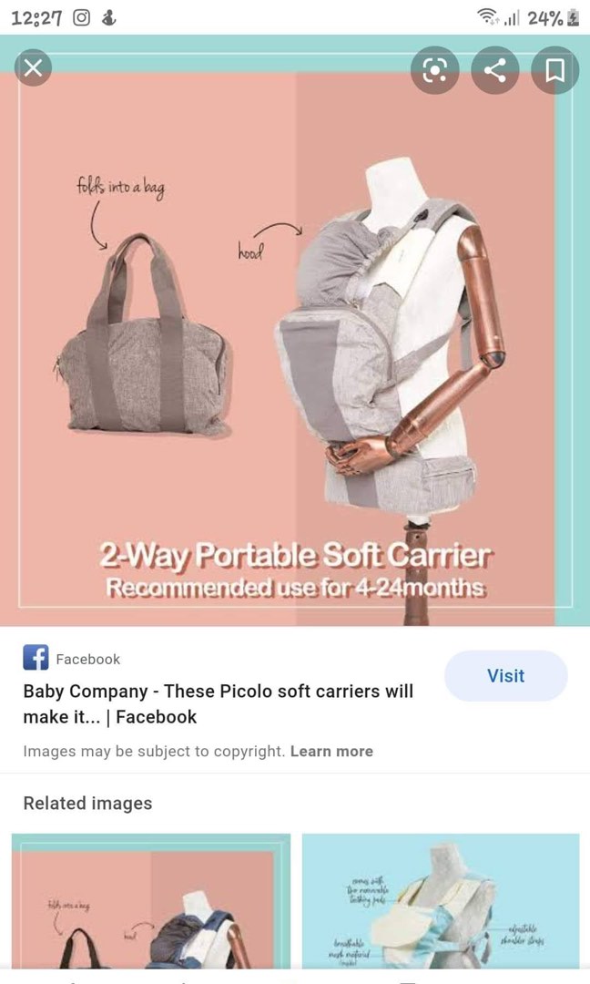 Picolo Baby Carrier, Babies & Kids, Going Out, Carriers & Slings on