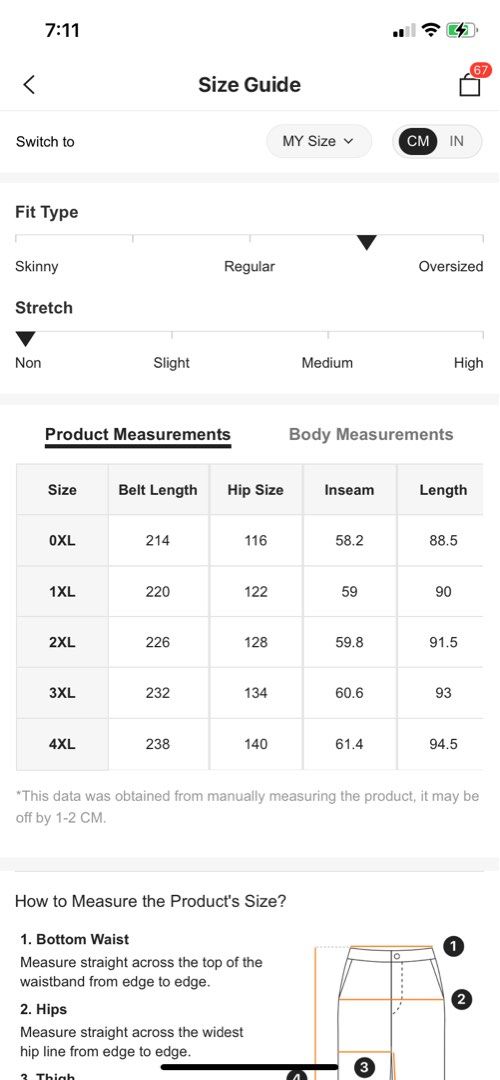 Shein plus size chart top