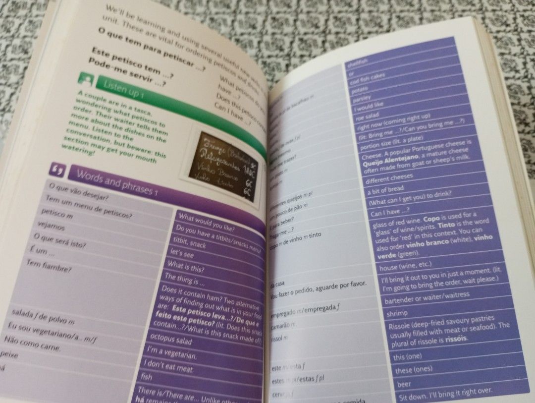 Portuguese book and tape lessons, Hobbies & Toys, Books & Magazines, Travel & Holiday Guides on