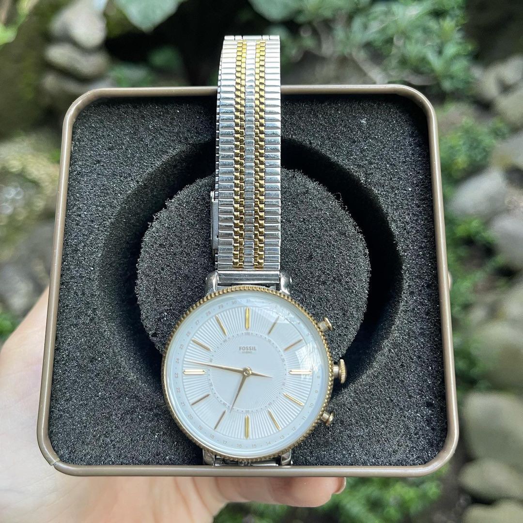 Pre Fossil Smartwatch Cameron Hybrid Twotone Silver Gold