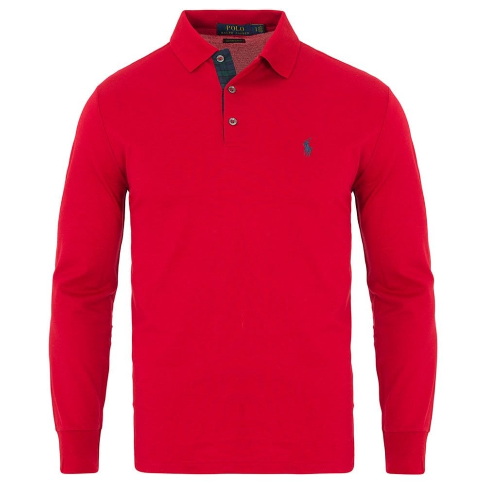 Polo ralph lauren 2025 red long sleeve