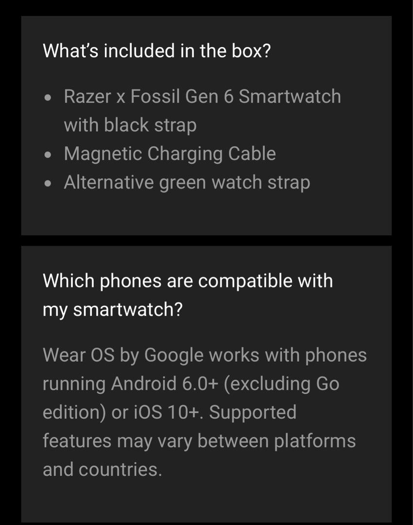 Razer X Fossil Gen 6 Smartwatch (Limited edition), Mobile Phones