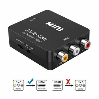 Chenduomi HDMI to RCA TV Cable HDMI Male to 3 RCA Female av Cable Video  Audio Component Converter Adapter 1080P Cable for HDTV Black 5ft/1.5m