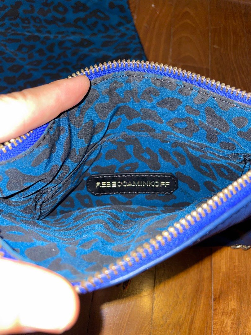 Rebecca Minkoff blue mini MAC purse