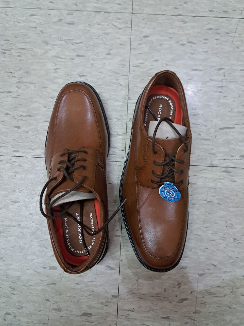 Rockport men's essential details waterproof apron toe oxford hotsell