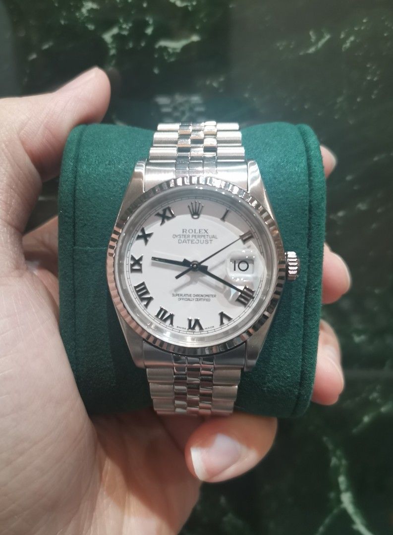 White datejust shop 36