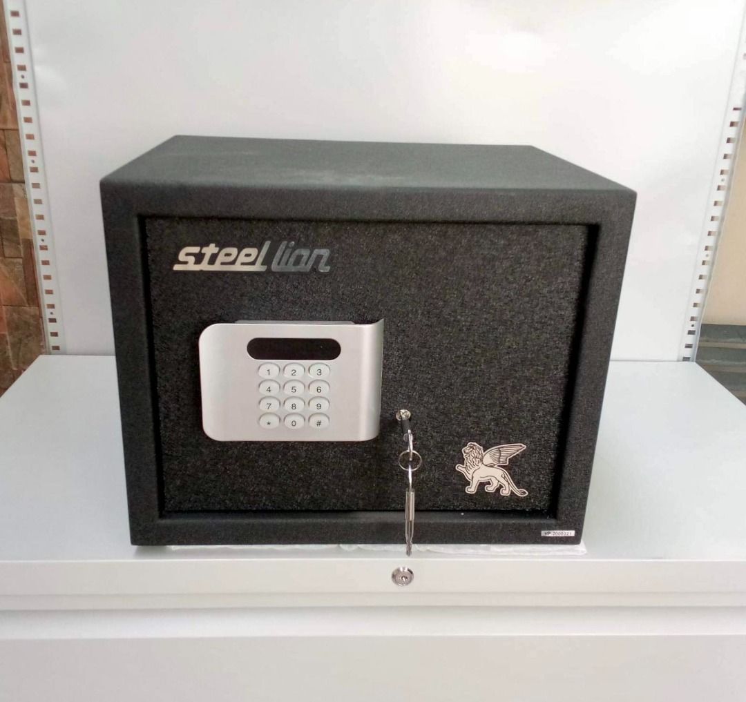 SAFE VAULT SV-3 (Category: Safe) located in Manila. Submitted by aesthetic.h.o.furniture (Listing ID 1232846858, Image 2). Description: DIMENSIONS: H320*W380*D300MM COLOR: Black THICKNESS: GAUGE 18.