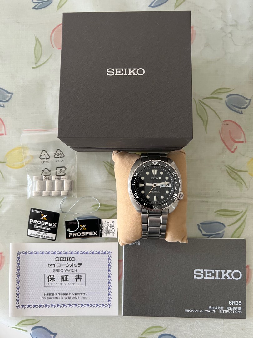Seiko King Turtle SBDY049 JDM with Kanji Date wheel Men s Fashion