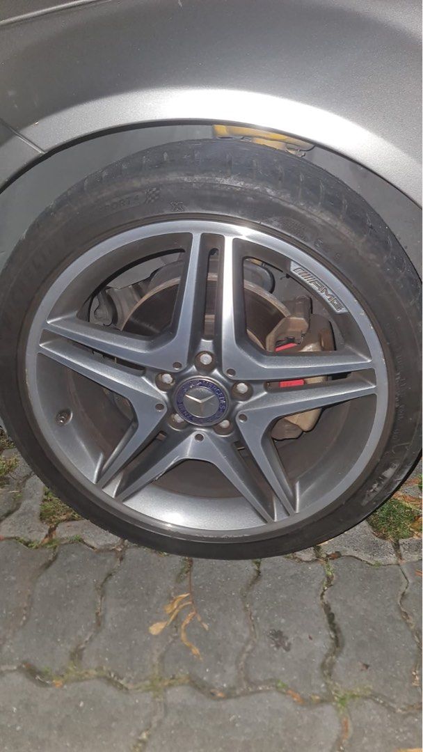 Set of 18” AMG Mercedes rims, Car Accessories, Tyres & Rims on Carousell