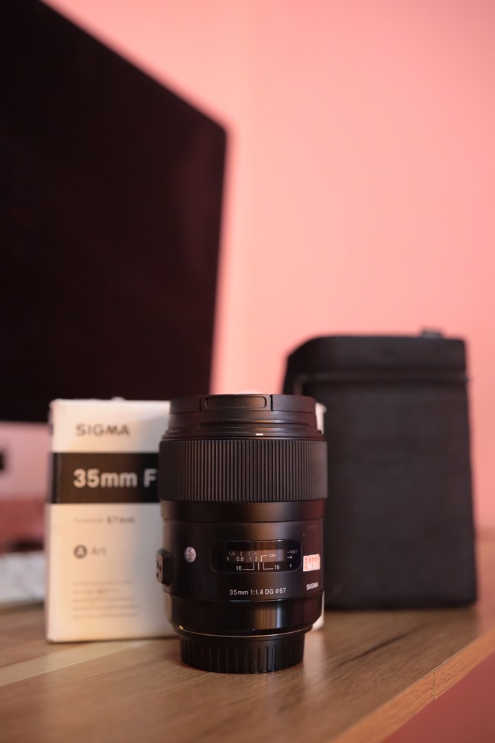 Sigma art 35mm f1.4 canon, Photography, Lens & Kits on Carousell