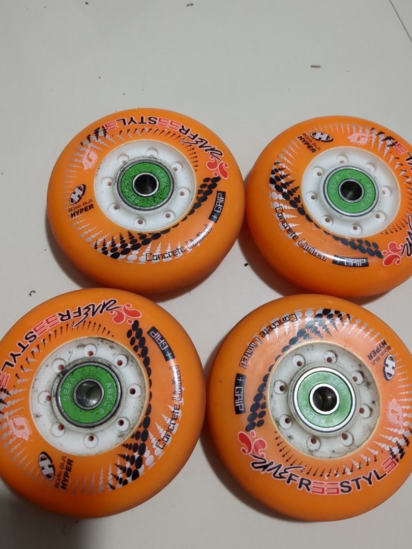 Skates Rollerblades Wheels and bearings Seba Freestyle Hyper Concrete