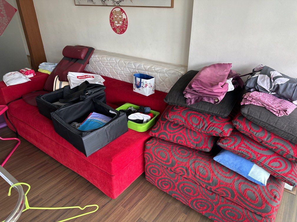 Sofa Set (FREE), Furniture & Home Living, Furniture, Sofas on Carousell