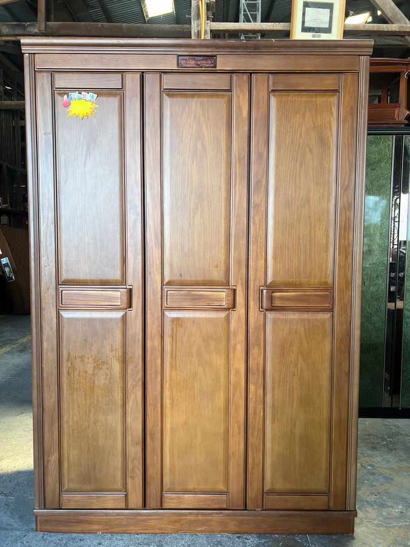 Solid wood wardrobe on Carousell