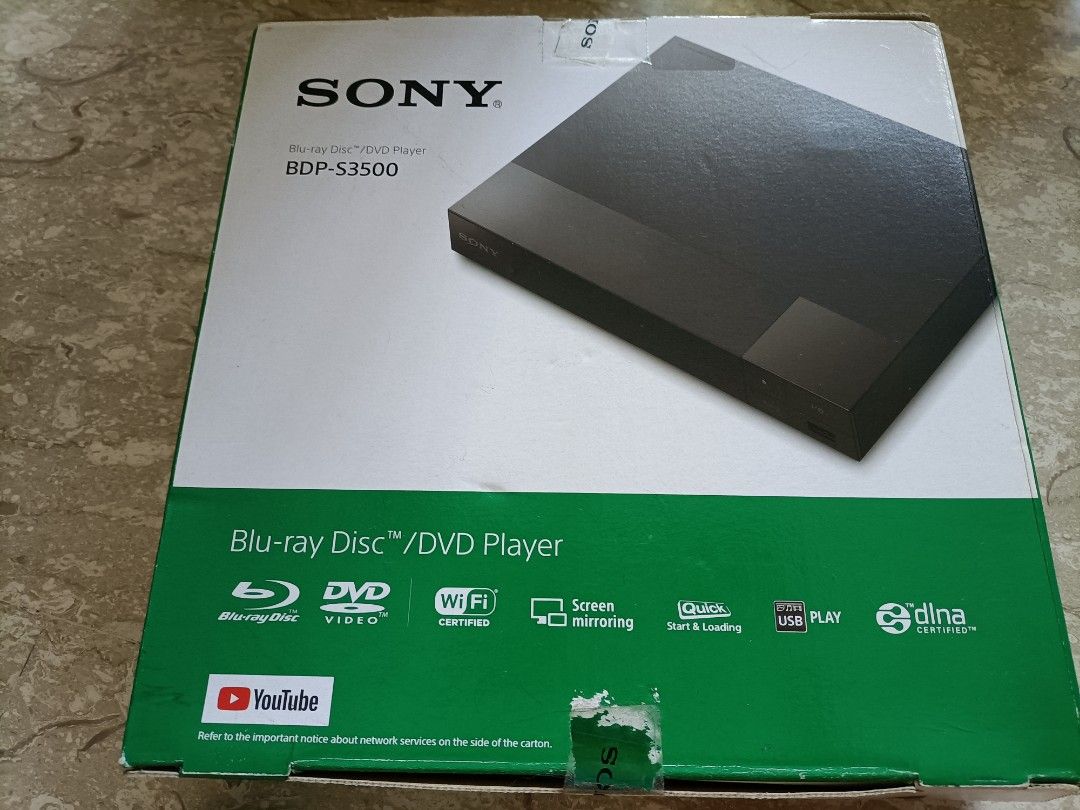 Sony Blu Ray Disc/DVD player, TV & Home Appliances, TV & Entertainment