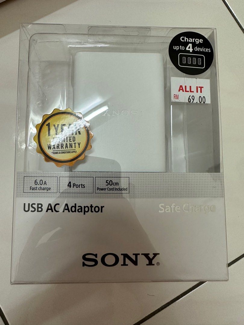 Sony USB adapter, Mobile Phones & Gadgets, Mobile & Gadget Accessories