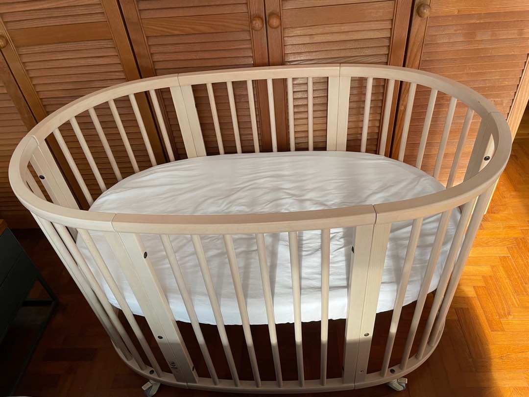 Stokke Sleepi Cot V2 Mini and Bed with accessories, Babies & Kids, Baby