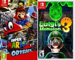 Super Mario Odyssey and Luigi's Mansion 3  Game Bundle