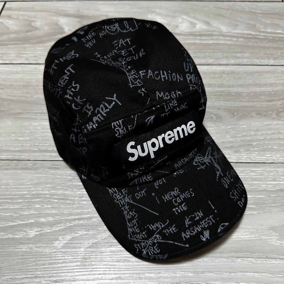 supreme gonz poems camp cap 帽 塗鴉