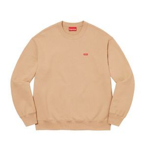 Supreme Box Logo Crewneck (Cardinal) Heavyweight crossgrain