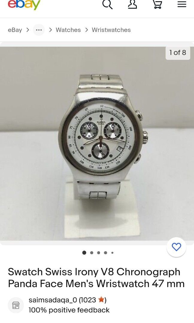 Swatch Irony V8 Chronograph Luxury Watches on Carousell