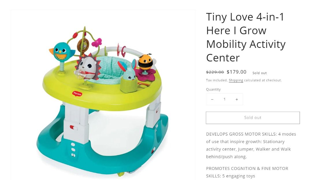 Tiny love walker target sales