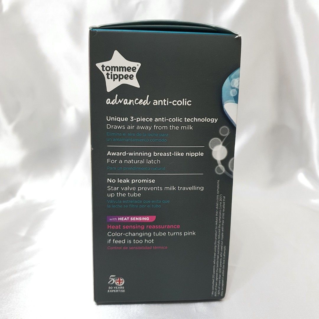 Tommee tippee heat sensing hot sale tube