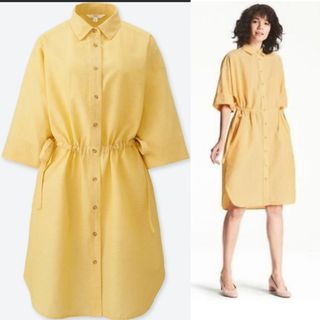 UNIQLO Linen Shirt Dress