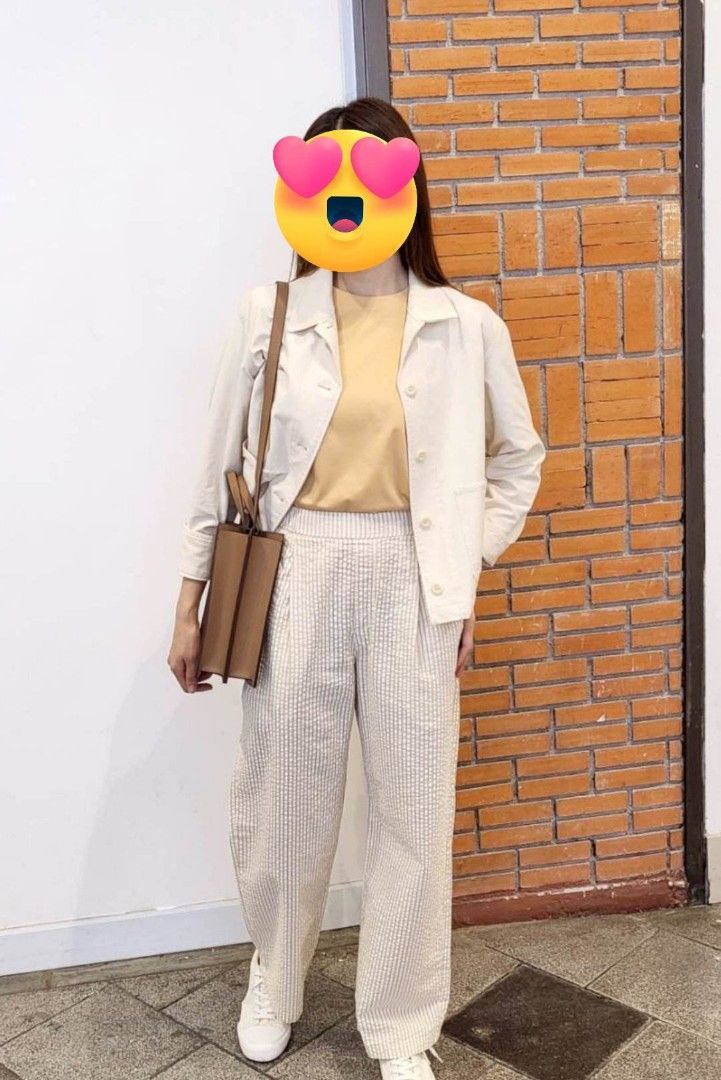 Uniqlo white denim jacket cheap