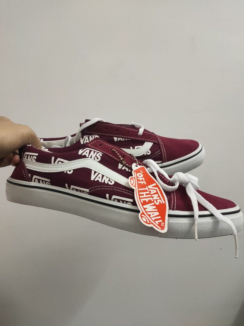 Burgundy vans sale for kids