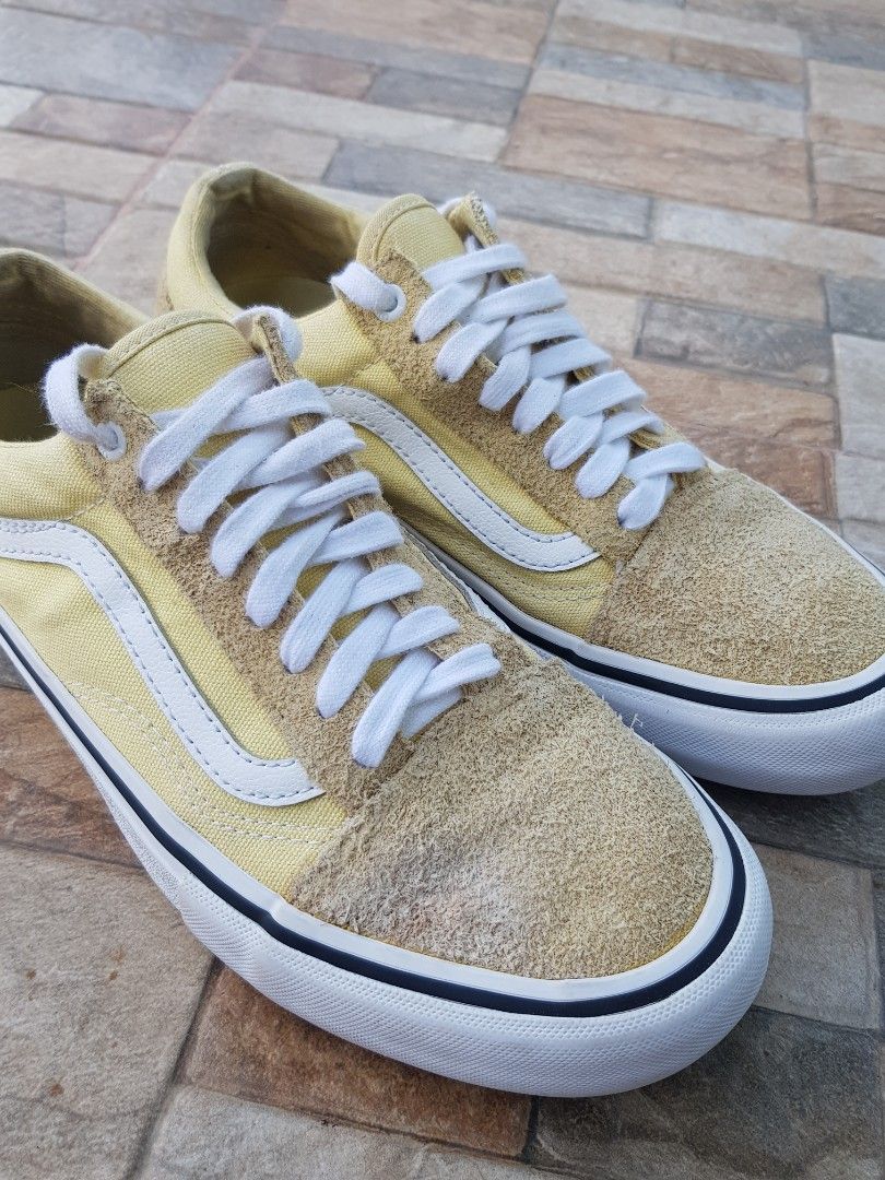 Vans on sale pale yellow
