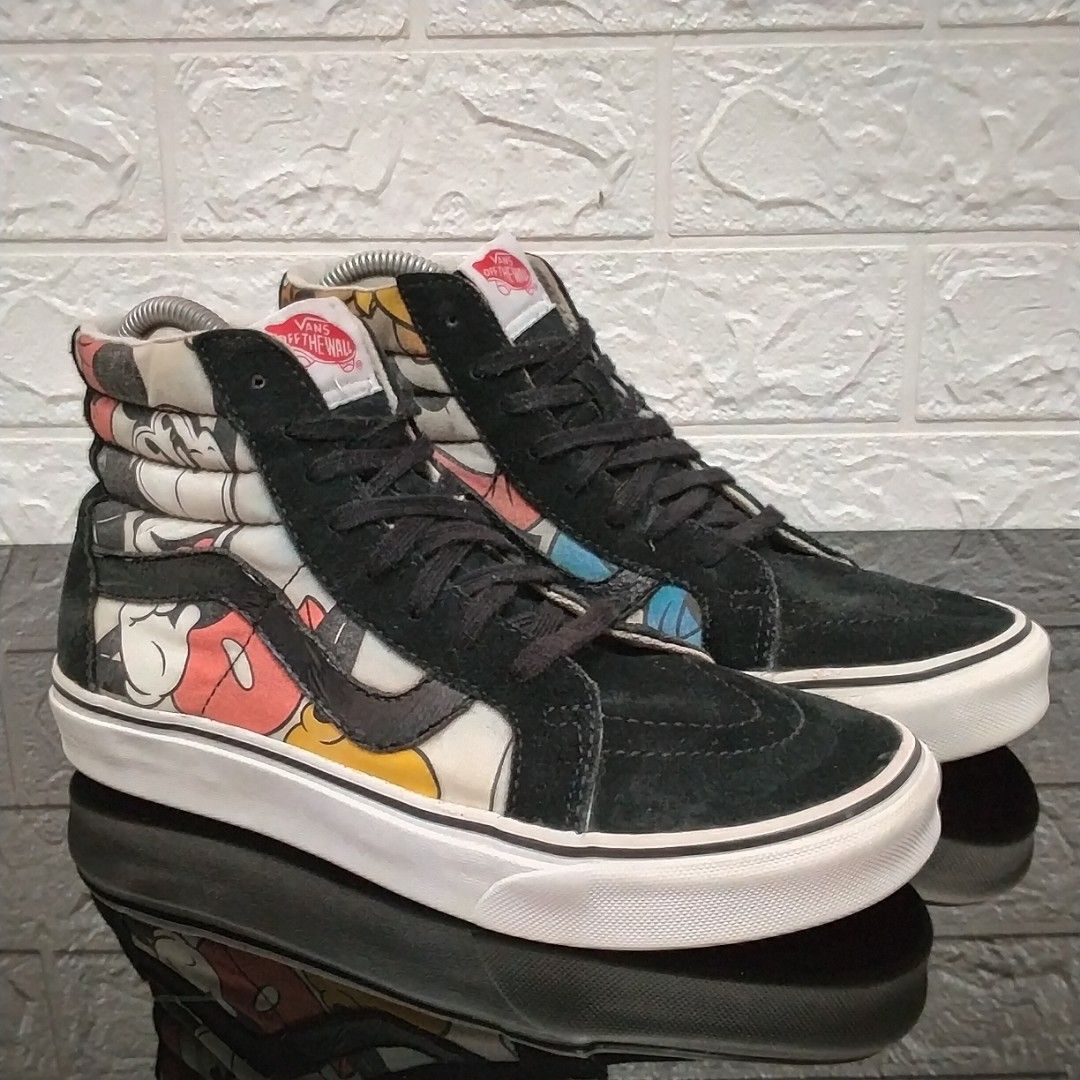 Vans sk8 hi mickey mouse hotsell