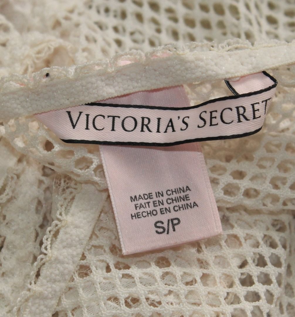 VICTORIA'S SECRET White Lace Mesh Keyhole Teddy Bodysuit Lingerie on ...