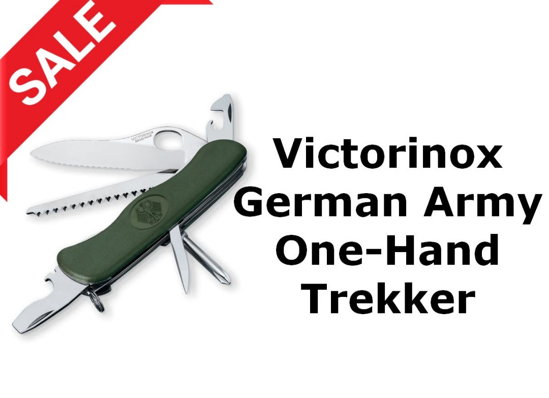 Victorinox German Army One Hand Trekker Swiss Army Knife SALE