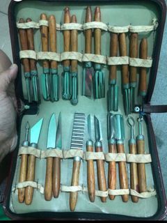 Vintage Chinese Fruit & Veg. Carving Tools