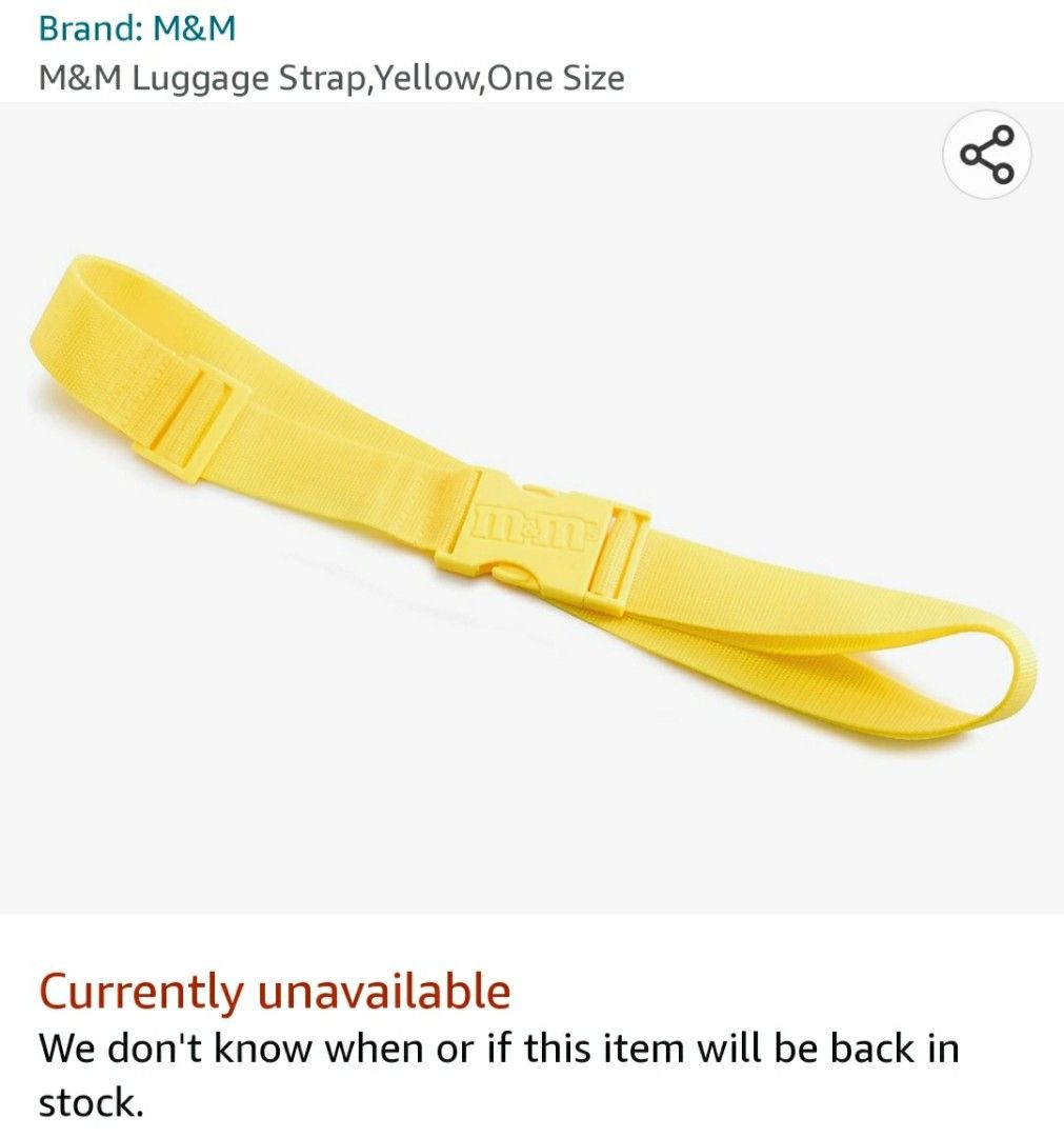 Vintage M&M Heavy Duty Luggage Strap, Everything Else, Others on Carousell