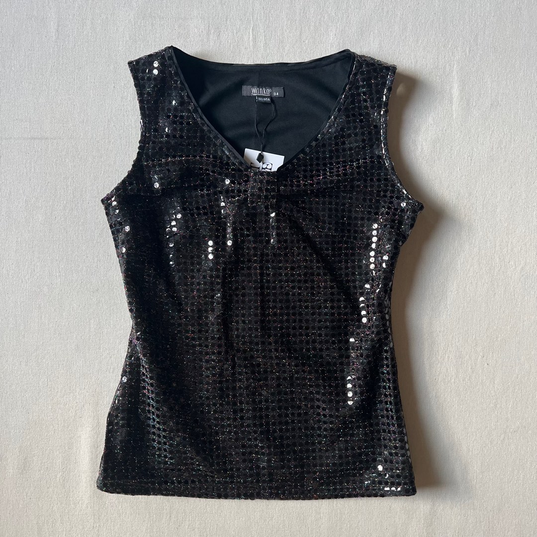 Vintage Sequined Top on Carousell