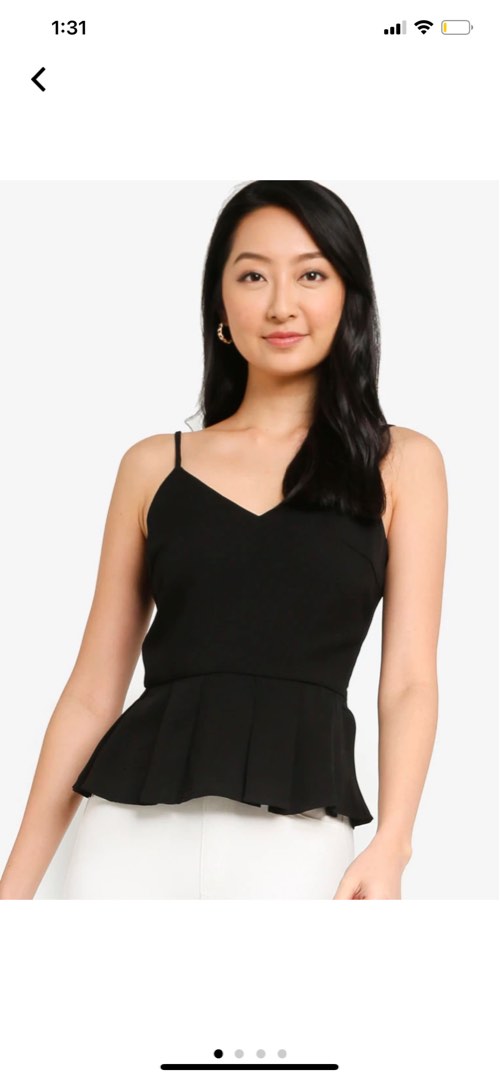 zalora peplum top
