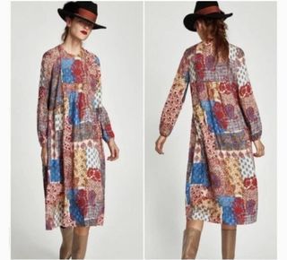 ZARA Bohemian Midi Dress